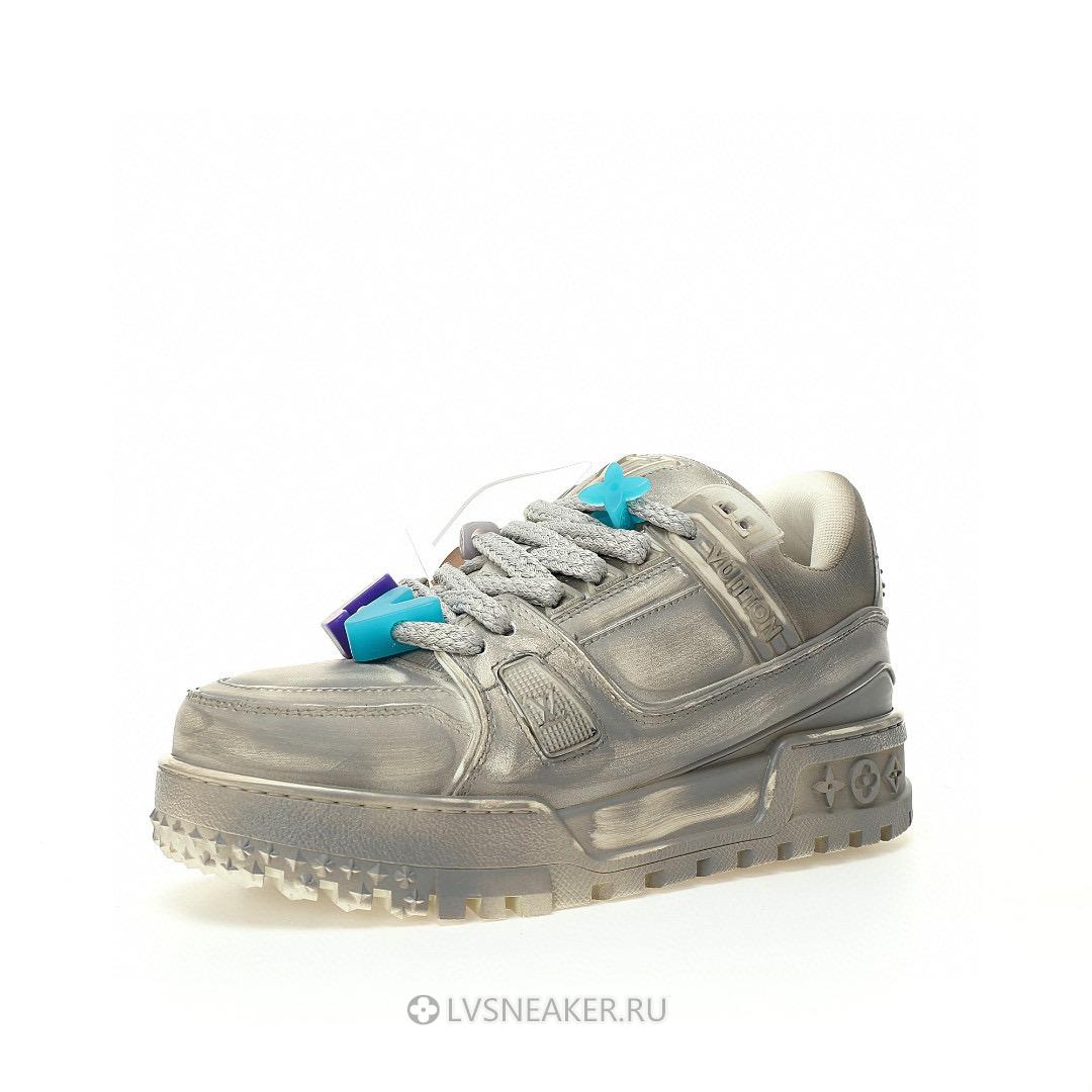 Louis Vuitton LV Trainer Maxi "Valentines Day Grey" 1AD6BZ-3 Sneakers