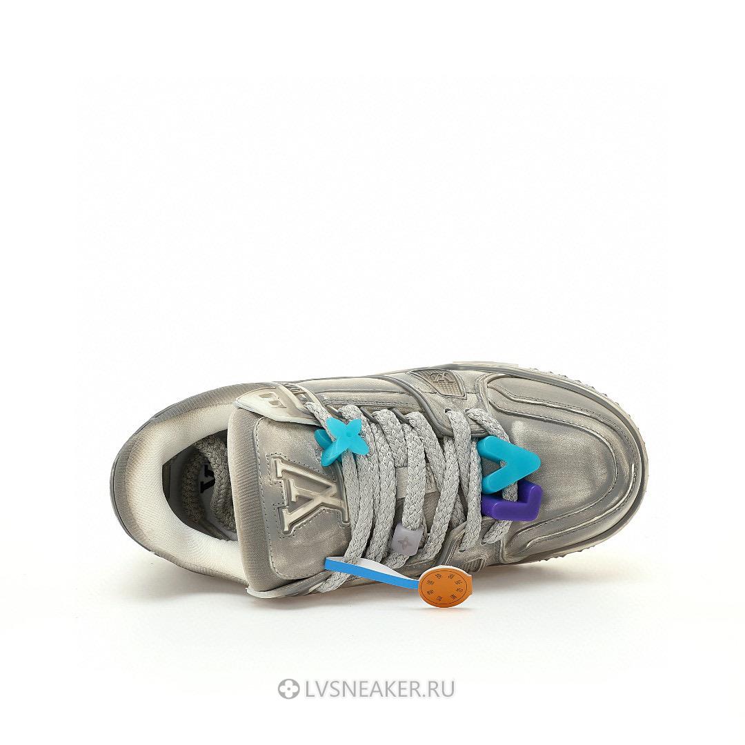Louis Vuitton LV Trainer Maxi "Valentines Day Grey" 1AD6BZ-3 Sneakers
