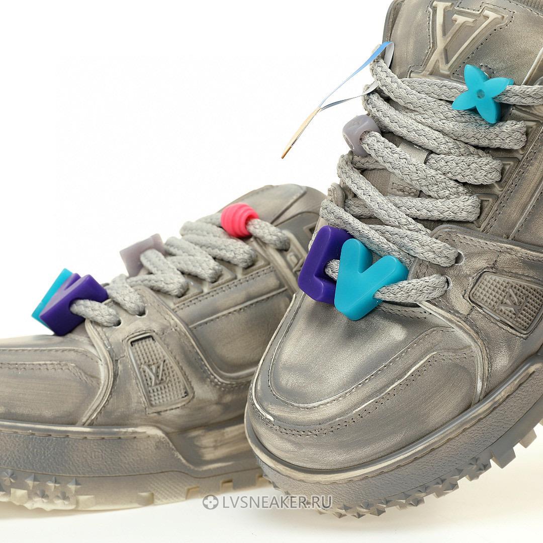Louis Vuitton LV Trainer Maxi "Valentines Day Grey" 1AD6BZ-3 Sneakers