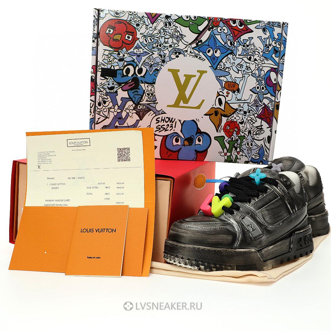 Louis Vuitton LV Trainer Maxi "Valentines Day Black" 1AD6BZ-4 Sneakers