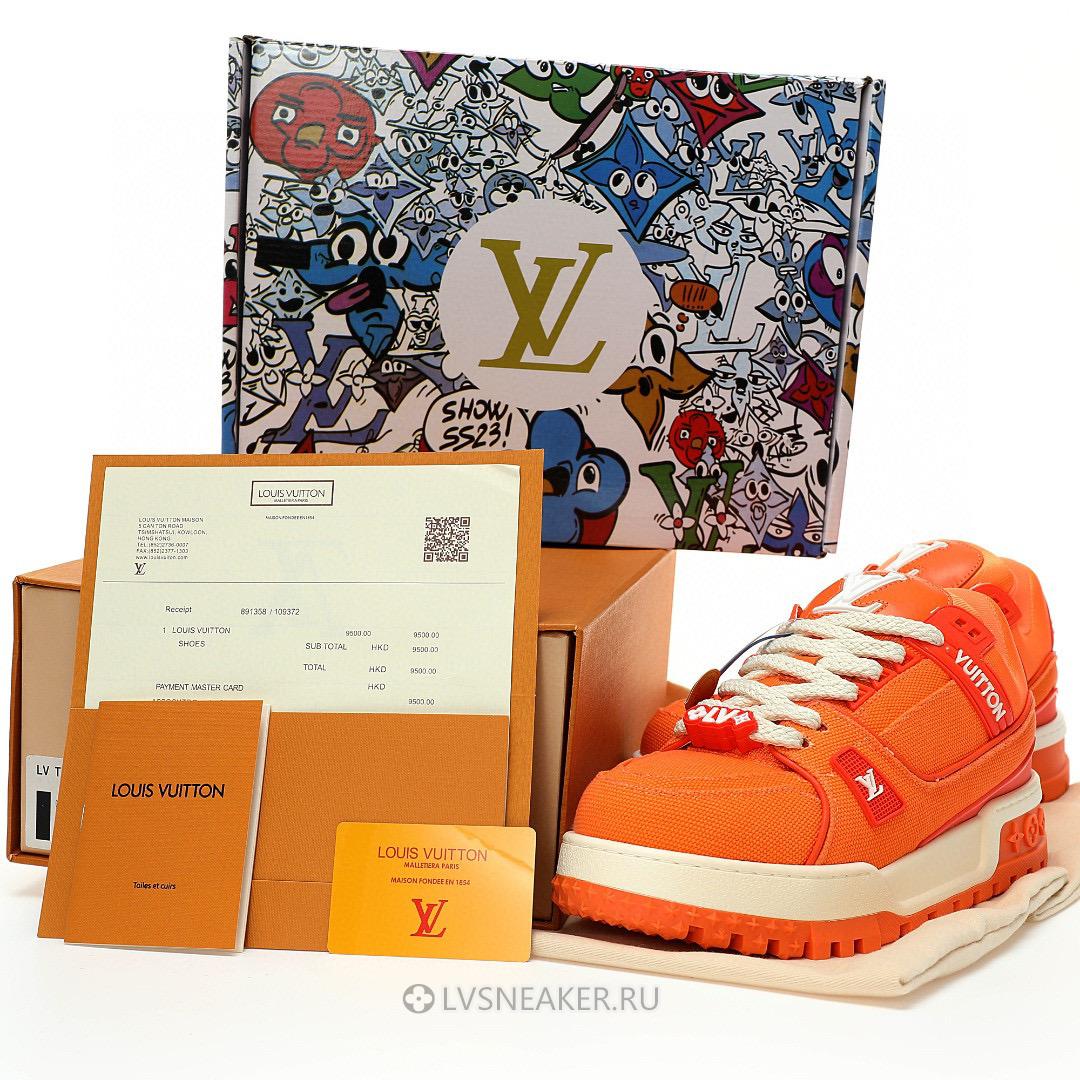 Louis Vuitton LV Trainer Maxi LOVE Component "Valentines Day Orange" 1AD5OO-2 Sneakers