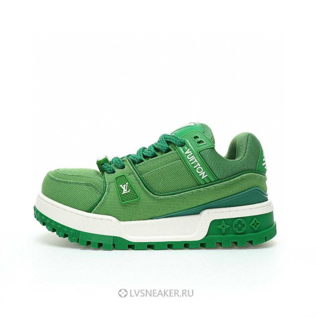 Louis Vuitton LV Trainer Maxi LOVE Component "Valentines Day Green" 1AD5OO-3 Sneakers