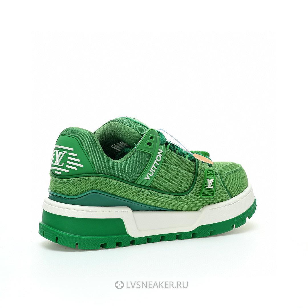 Louis Vuitton LV Trainer Maxi LOVE Component "Valentines Day Green" 1AD5OO-3 Sneakers