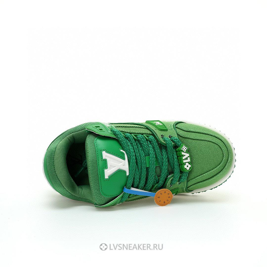 Louis Vuitton LV Trainer Maxi LOVE Component "Valentines Day Green" 1AD5OO-3 Sneakers