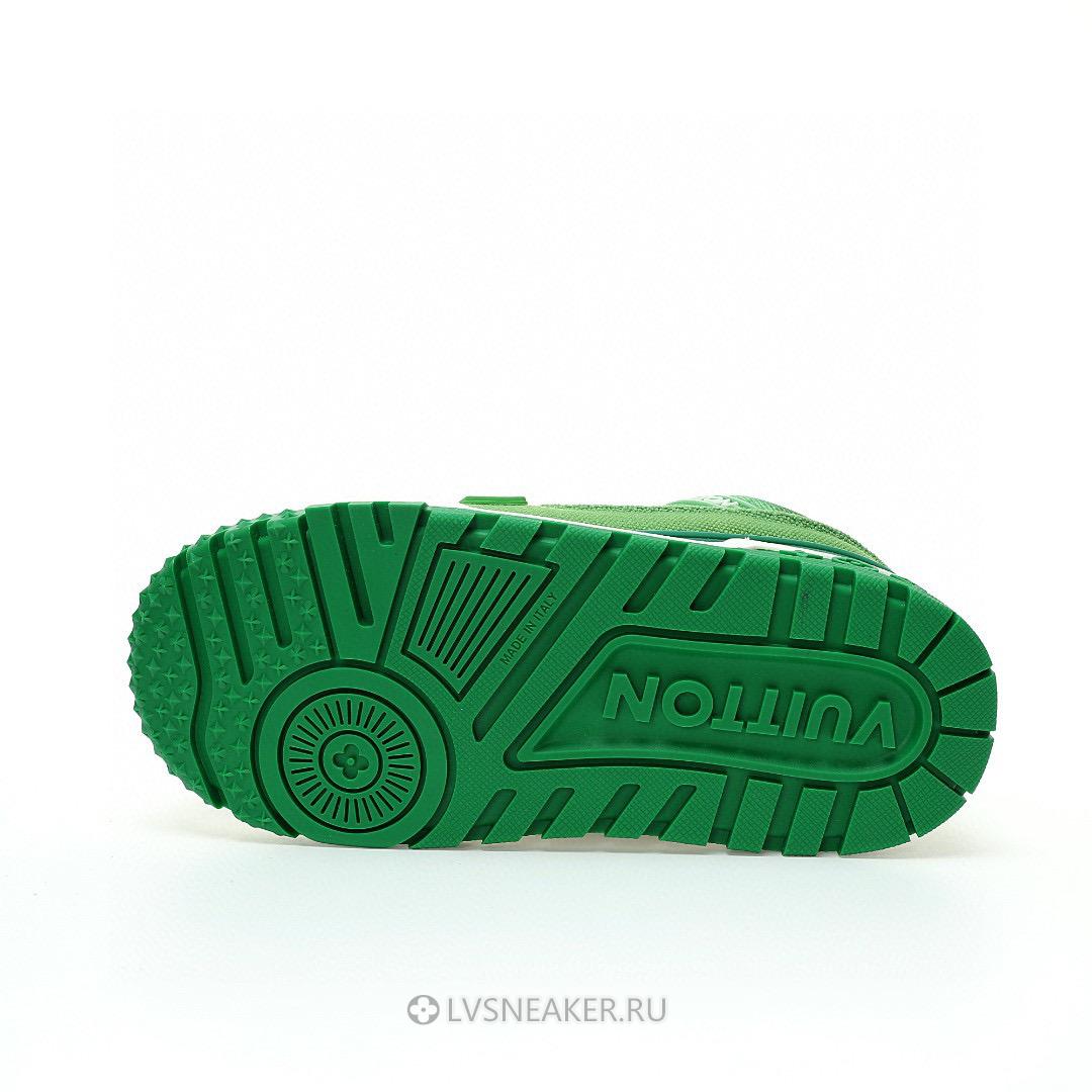 Louis Vuitton LV Trainer Maxi LOVE Component "Valentines Day Green" 1AD5OO-3 Sneakers