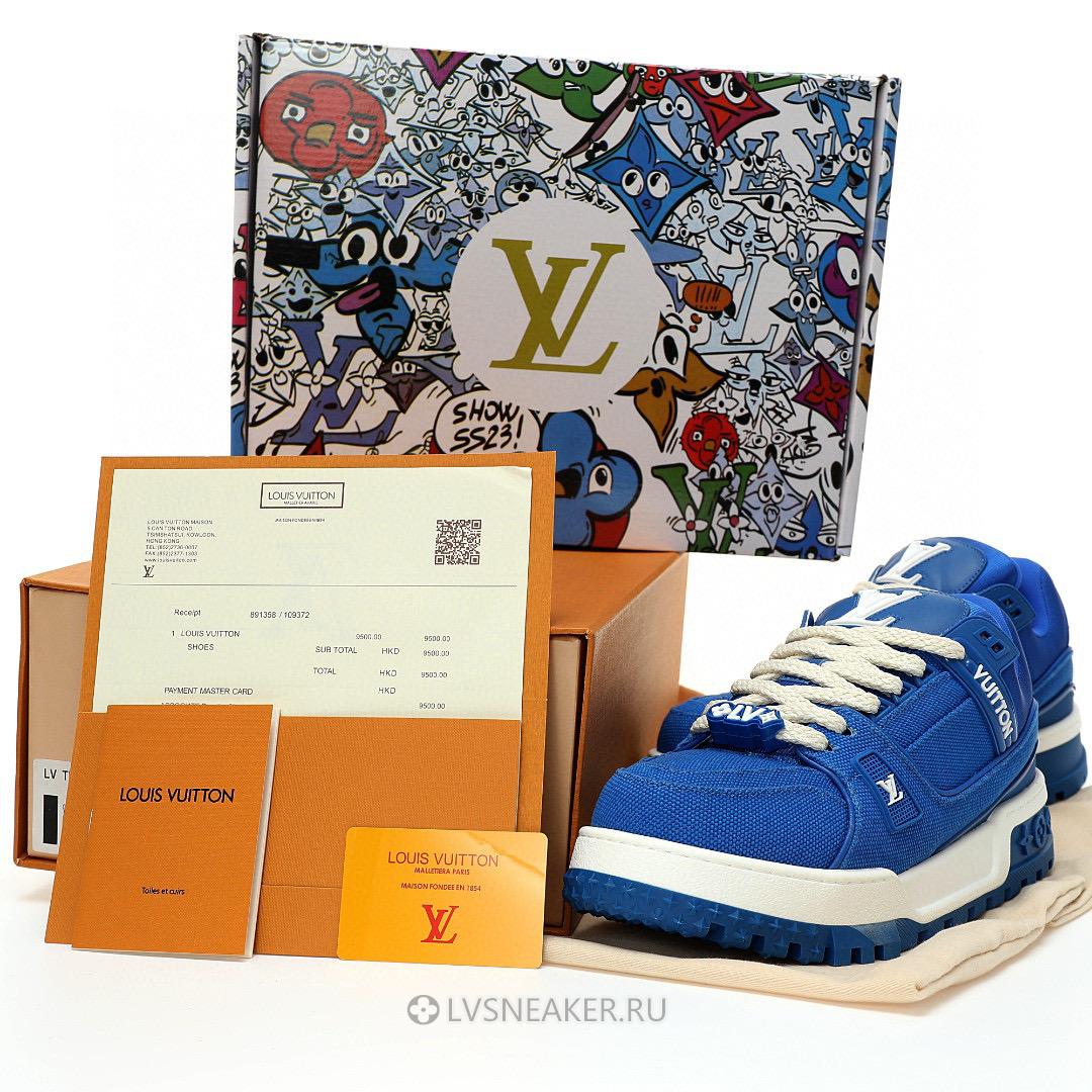 Louis Vuitton LV Trainer Maxi LOVE Component "Valentines Day Blue" 1AD5OO-4 Sneakers