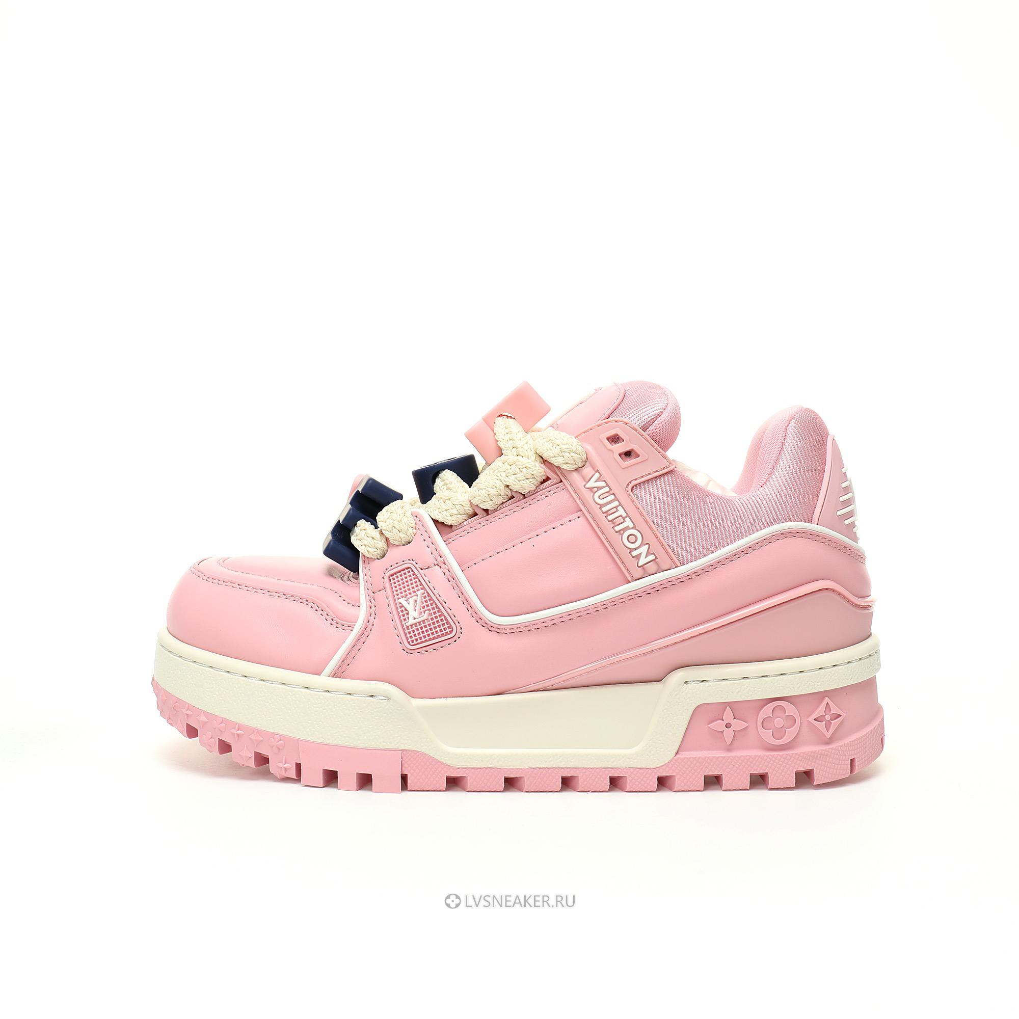 Louis Vuitton LV Trainer Maxi LOVE Component "Valentines Day Pink" 1AD5OO Sneakers