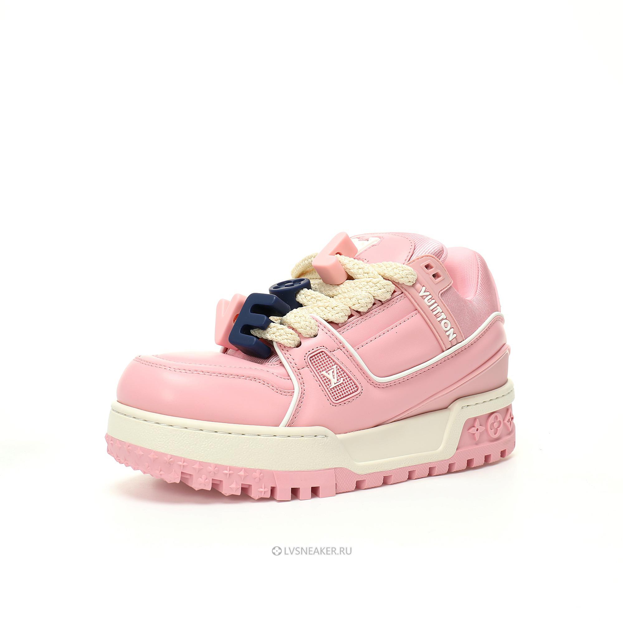 Louis Vuitton LV Trainer Maxi LOVE Component "Valentines Day Pink" 1AD5OO Sneakers