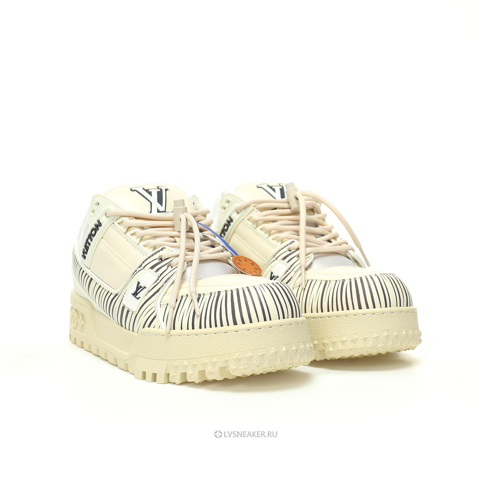 Louis Vuitton LV x Park Seo-Bo Trainer Maxi "Cream Black" 1AD9VZ-2 Sneakers