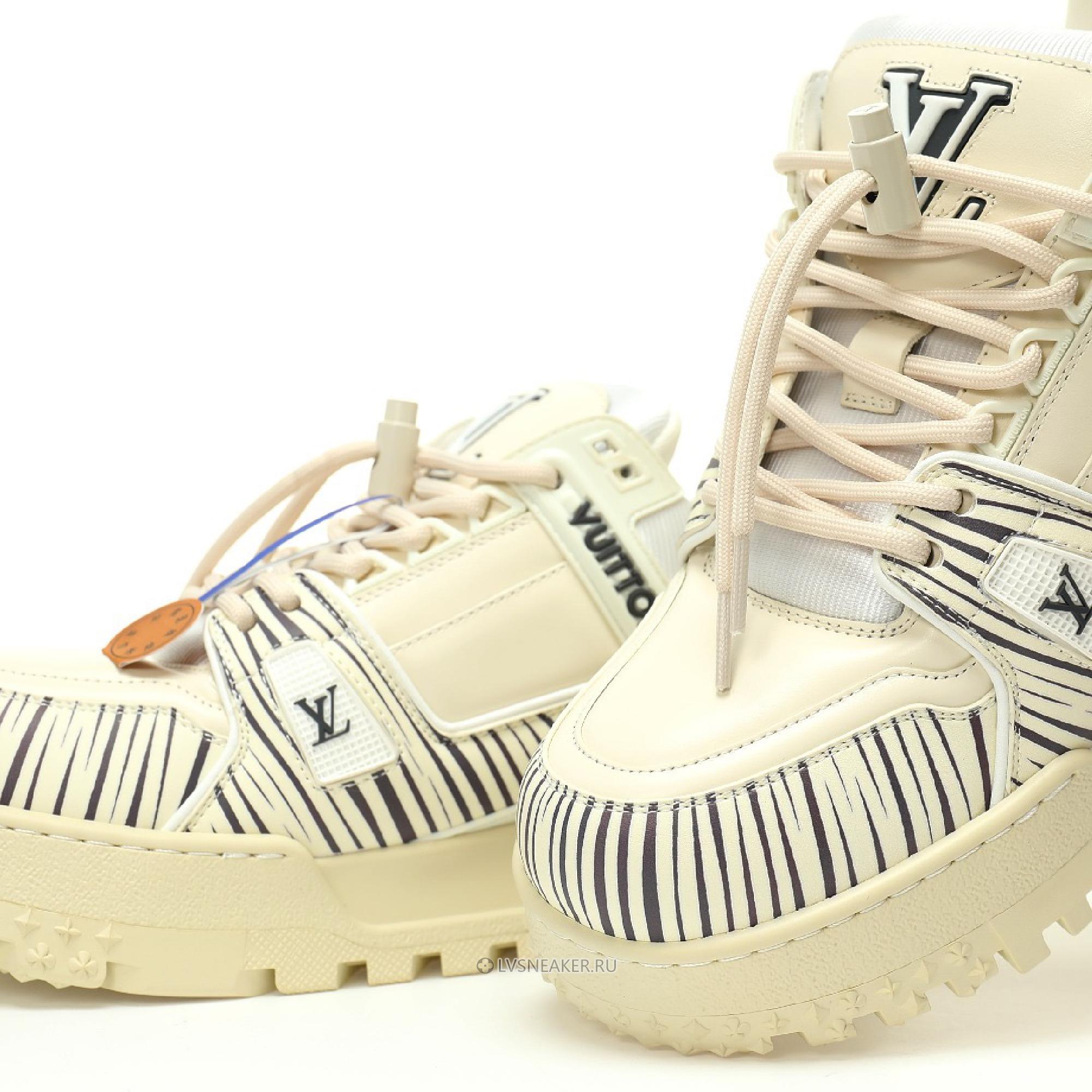 Louis Vuitton LV x Park Seo-Bo Trainer Maxi "Cream Black" 1AD9VZ-2 Sneakers