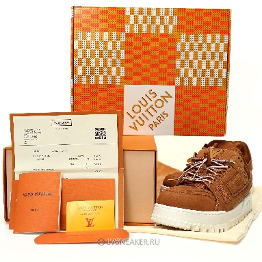 Louis Vuitton LV Trainer Maxi "Brown White" 1AD7D8-2 Sneakers