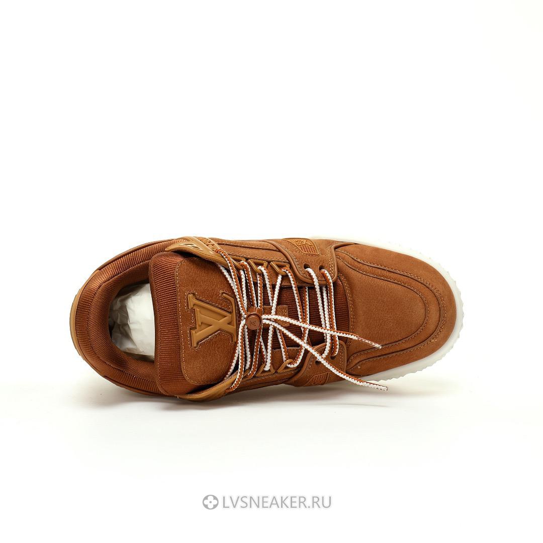 Louis Vuitton LV Trainer Maxi "Brown White" 1AD7D8-2 Sneakers