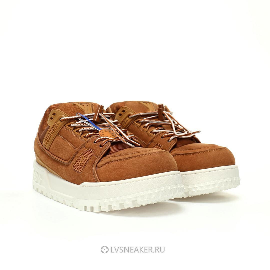 Louis Vuitton LV Trainer Maxi "Brown White" 1AD7D8-2 Sneakers