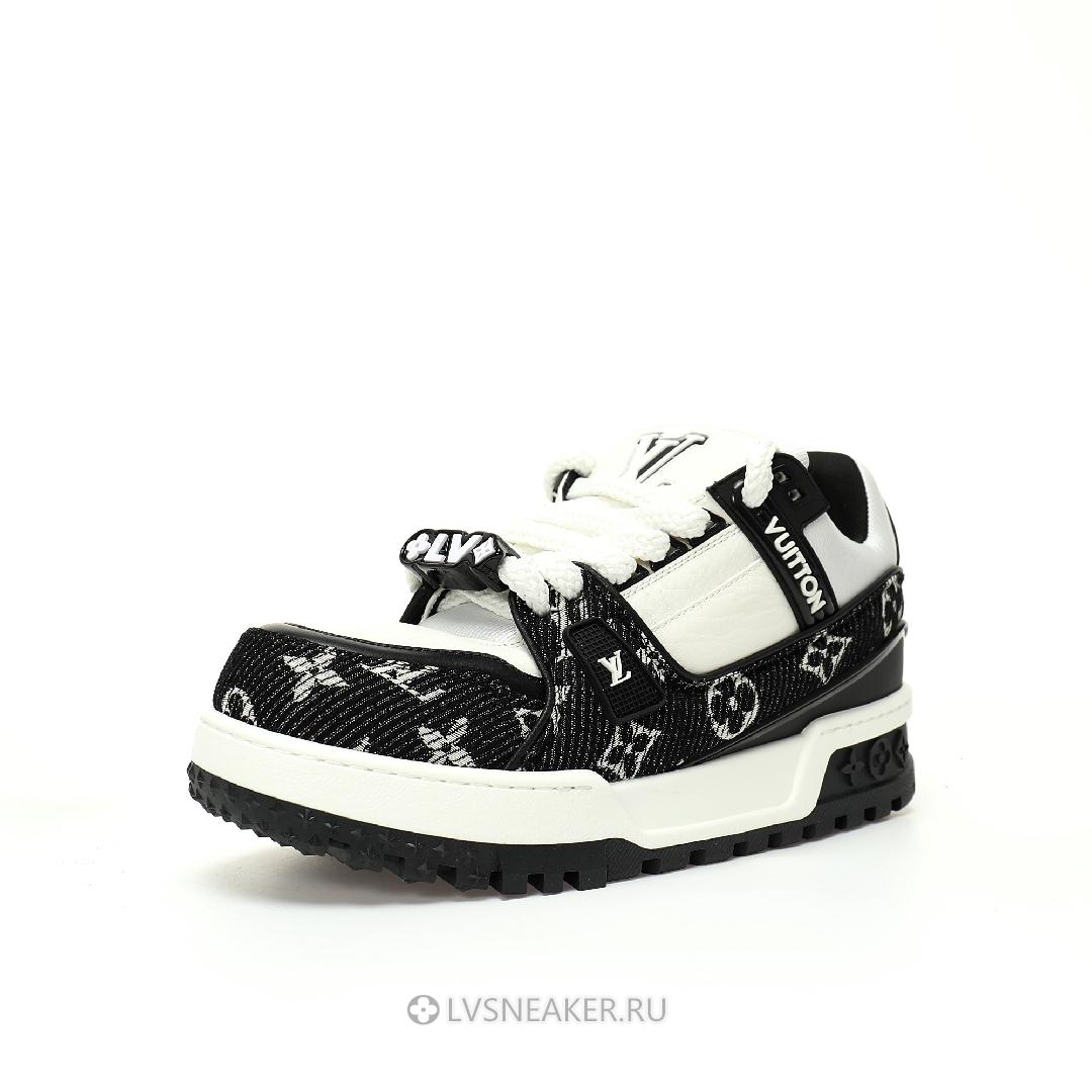 Louis Vuitton LV Trainer Maxi Wear Resistant "Black White" 1ACXAQ Sneakers