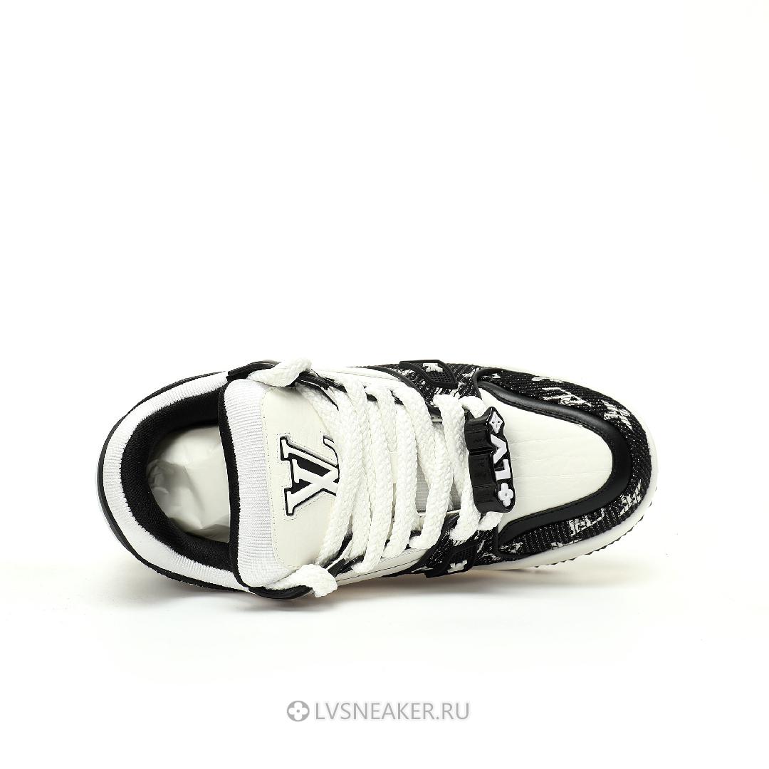 Louis Vuitton LV Trainer Maxi Wear Resistant "Black White" 1ACXAQ Sneakers