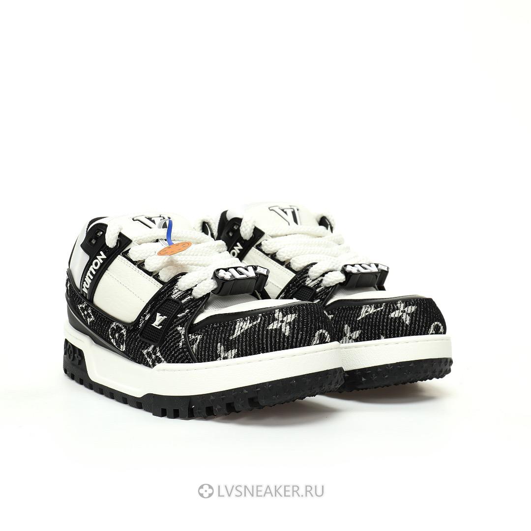 Louis Vuitton LV Trainer Maxi Wear Resistant "Black White" 1ACXAQ Sneakers