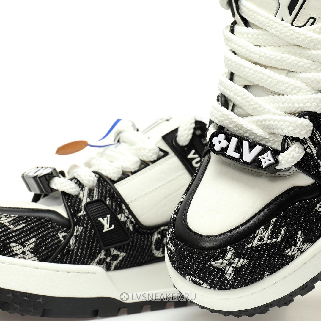 Louis Vuitton LV Trainer Maxi Wear Resistant "Black White" 1ACXAQ Sneakers