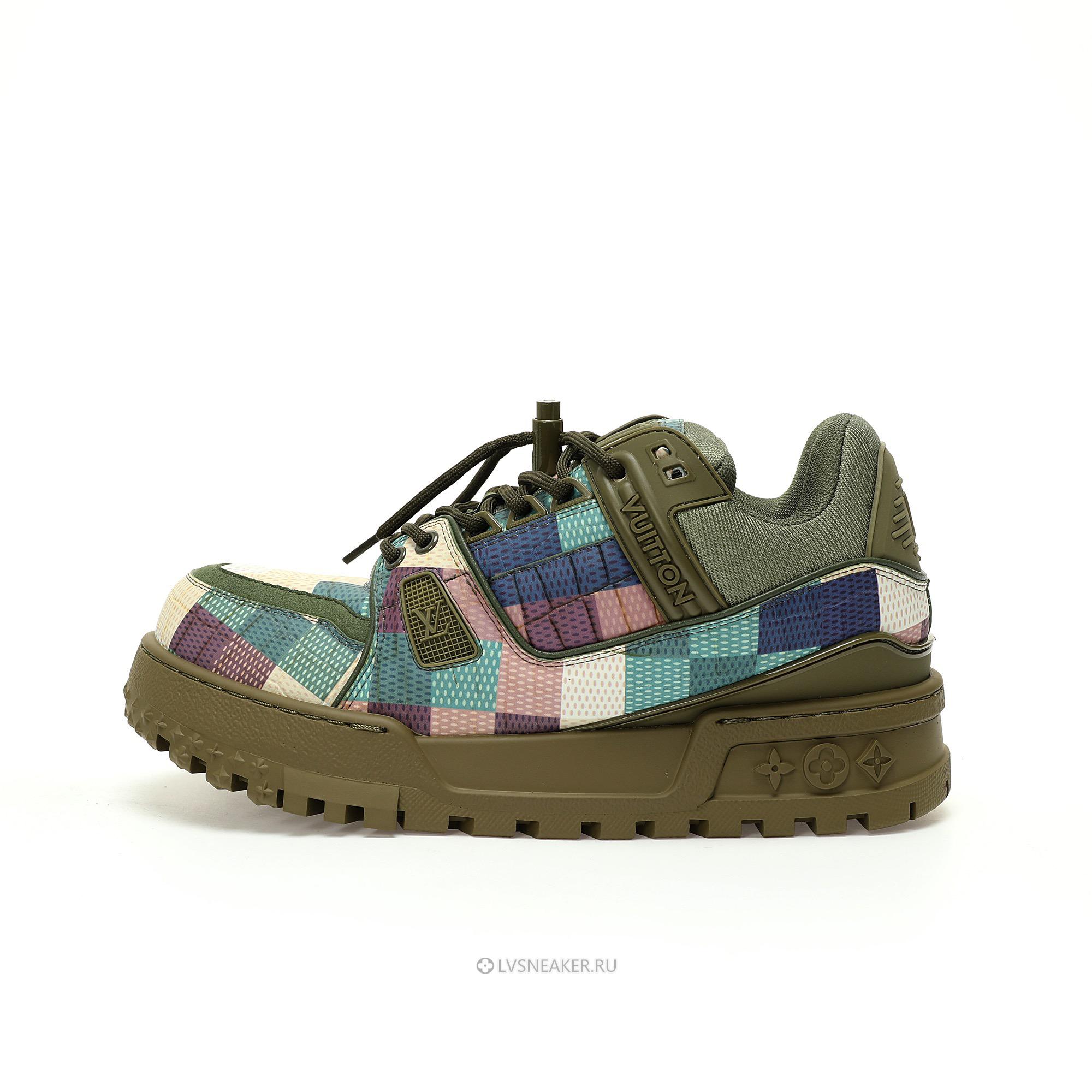 Louis Vuitton LV Trainer Maxi "Green Damoflage Damier" 1ACNCX Sneakers