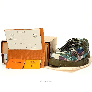 Louis Vuitton LV Trainer Maxi "Green Damoflage Damier" 1ACNCX Sneakers