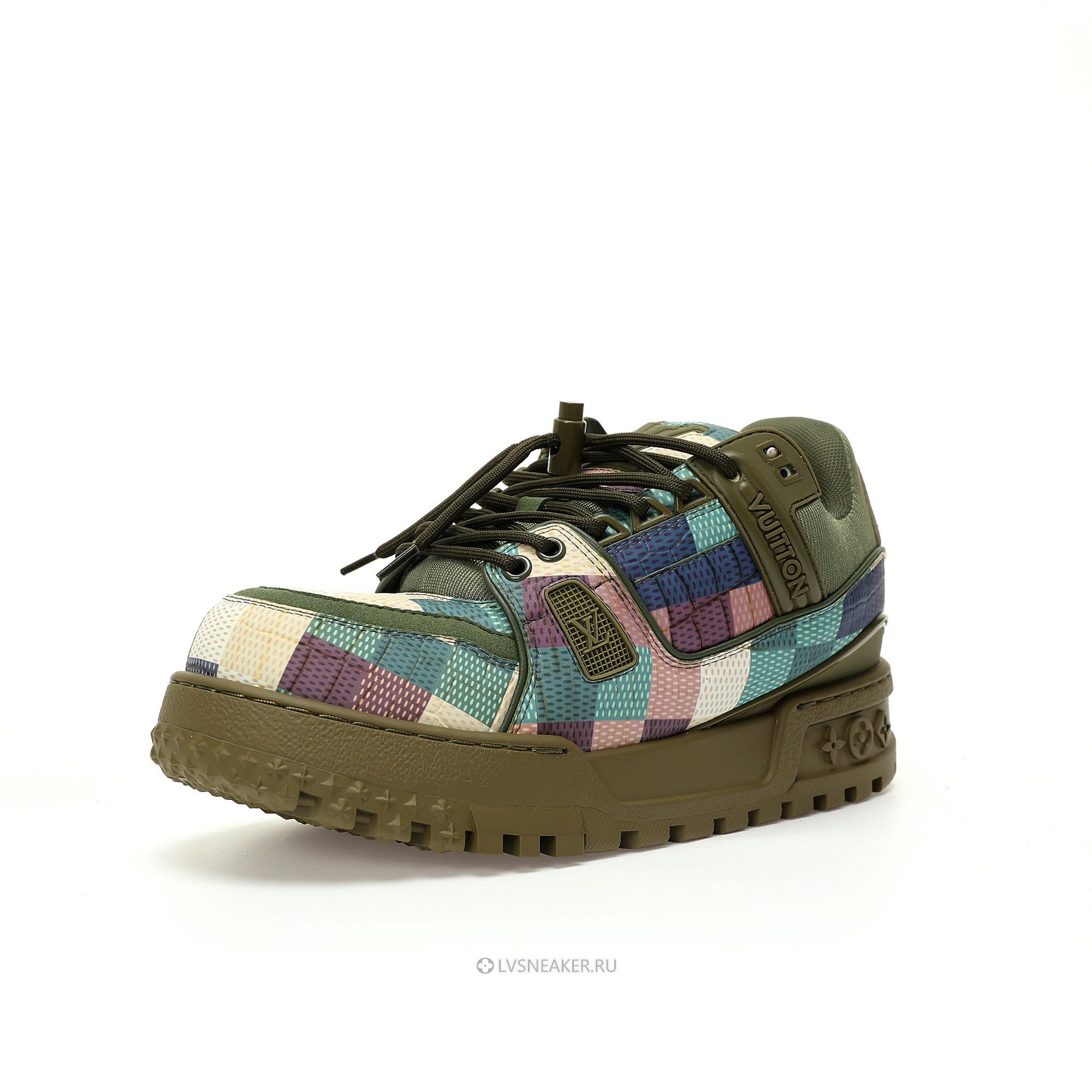Louis Vuitton LV Trainer Maxi "Green Damoflage Damier" 1ACNCX Sneakers
