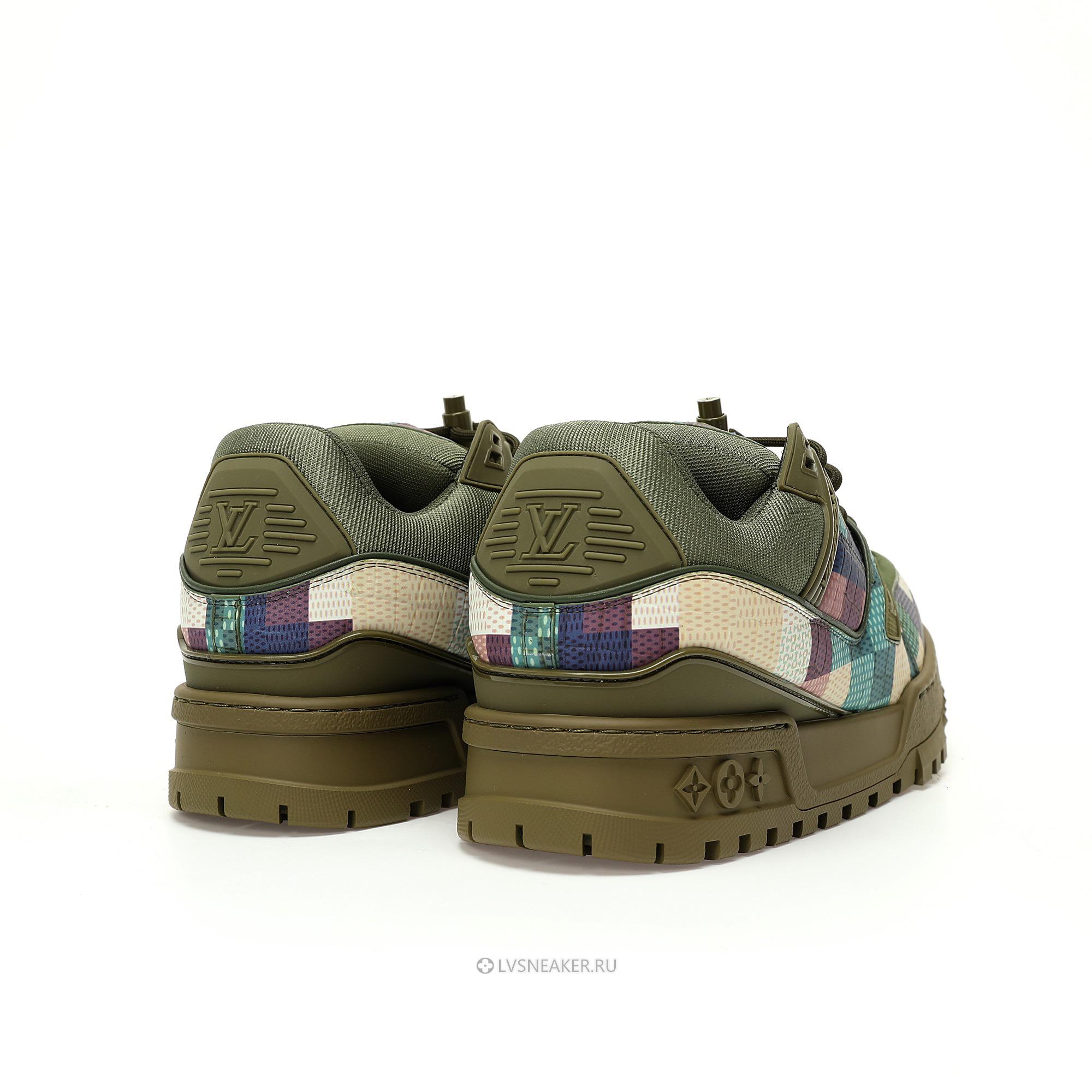 Louis Vuitton LV Trainer Maxi "Green Damoflage Damier" 1ACNCX Sneakers