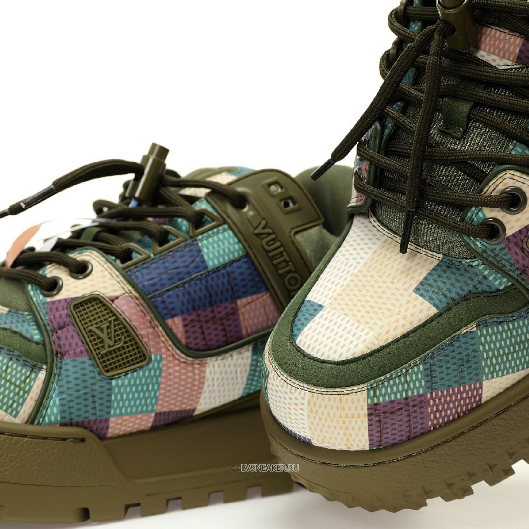 Louis Vuitton LV Trainer Maxi "Green Damoflage Damier" 1ACNCX Sneakers