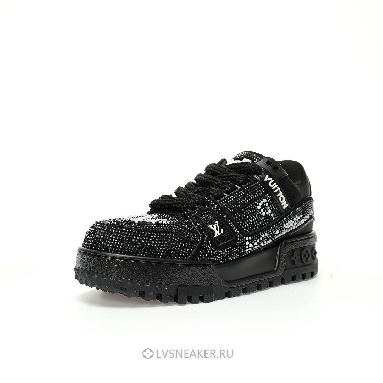 Louis Vuitton LV Trainer Maxi "Black Swarovksi Crystals" 1ACEOJ Sneakers