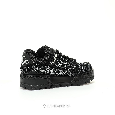 Louis Vuitton LV Trainer Maxi "Black Swarovksi Crystals" 1ACEOJ Sneakers
