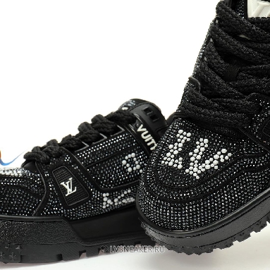 Louis Vuitton LV Trainer Maxi "Black Swarovksi Crystals" 1ACEOJ Sneakers