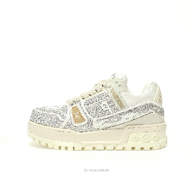 Louis Vuitton LV Trainer Maxi "White Swarovksi Crystals" 1ACEOJ-2 Sneakers