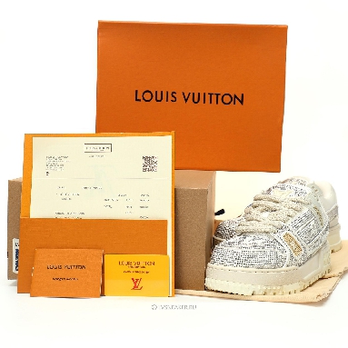 Louis Vuitton LV Trainer Maxi "White Swarovksi Crystals" 1ACEOJ-2 Sneakers