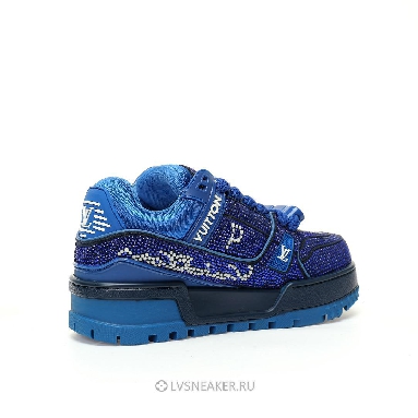 Louis Vuitton LV Trainer Maxi "Blue Swarovksi Crystals" 1ACEOJ-3 Sneakers