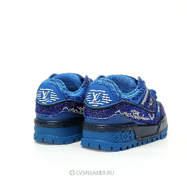 Louis Vuitton LV Trainer Maxi "Blue Swarovksi Crystals" 1ACEOJ-3 Sneakers
