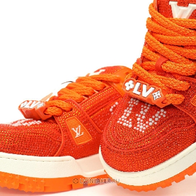 Louis Vuitton LV Trainer Maxi "Orange Swarovksi Crystals" 1ACEOJ-4 Sneakers