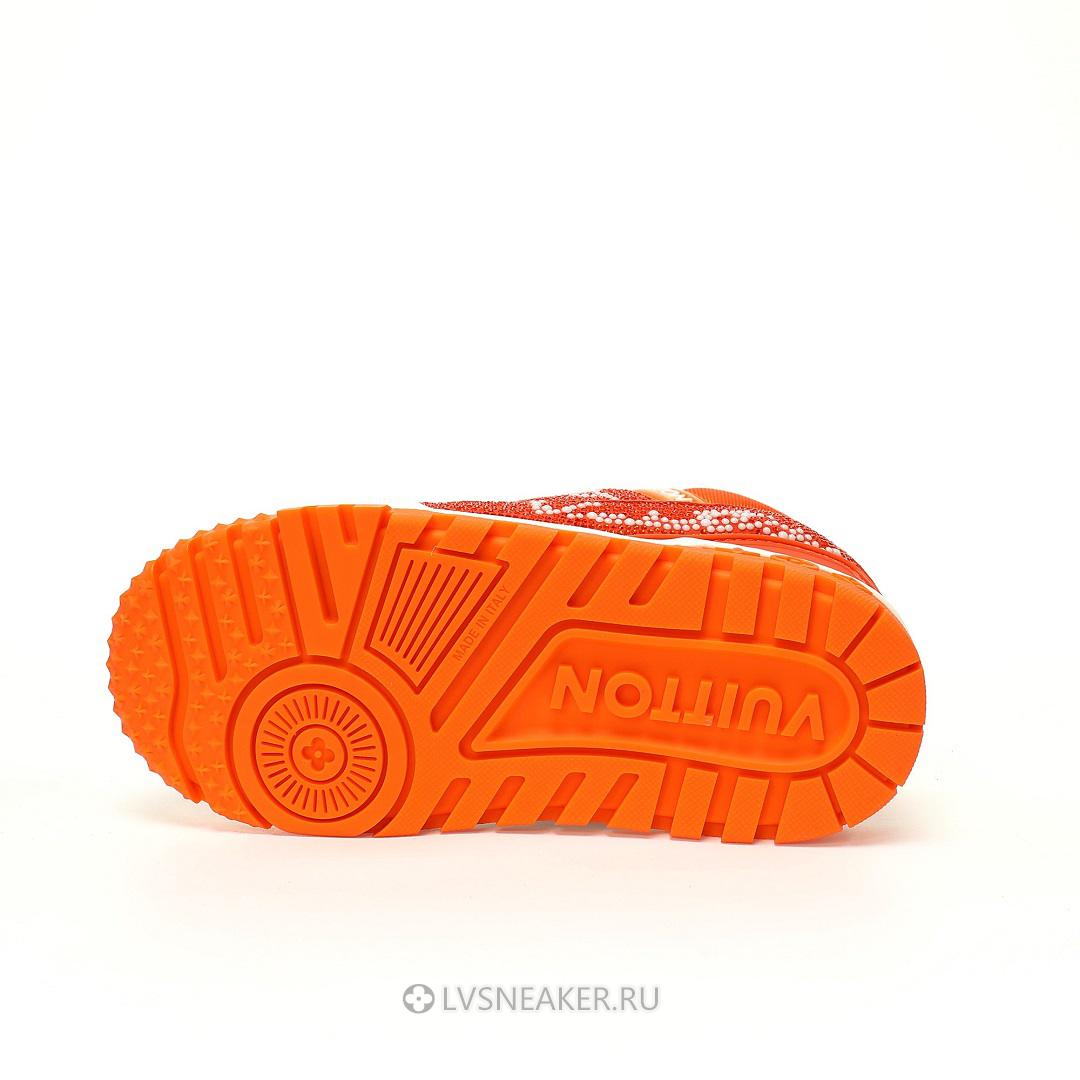 Louis Vuitton LV Trainer Maxi "Orange Swarovksi Crystals" 1ACEOJ-4 Sneakers