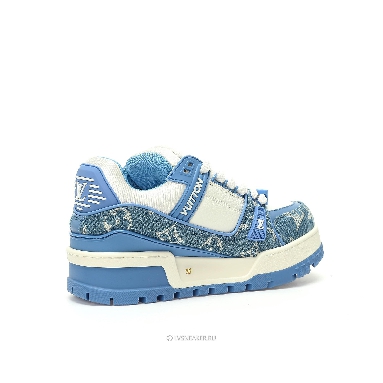 Louis Vuitton LV Trainer Maxi "Blue Denim Monogram" 1AGZC4 Sneakers