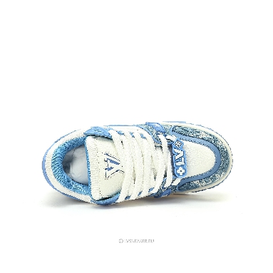 Louis Vuitton LV Trainer Maxi "Blue Denim Monogram" 1AGZC4 Sneakers
