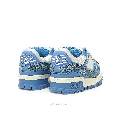 Louis Vuitton LV Trainer Maxi "Blue Denim Monogram" 1AGZC4 Sneakers