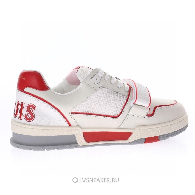 Louis Vuitton LV Trainers "White Red Mesh" 1A98VI Sneakers