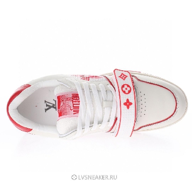 Louis Vuitton LV Trainers "White Red Mesh" 1A98VI Sneakers