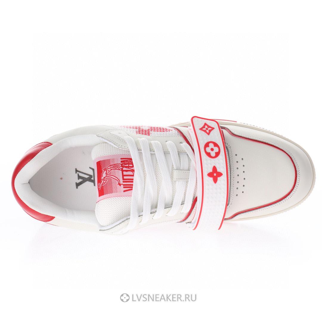 Louis Vuitton LV Trainers "White Red Mesh" 1A98VI Sneakers