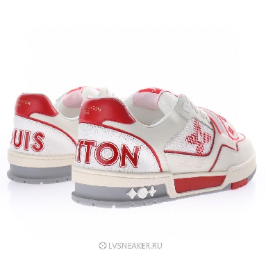 Louis Vuitton LV Trainers "White Red Mesh" 1A98VI Sneakers