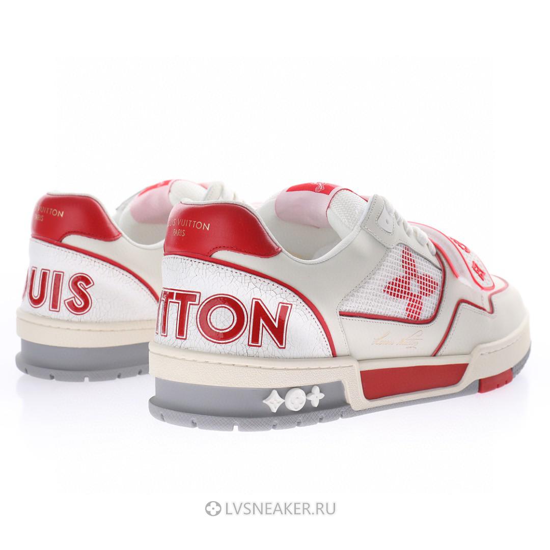 Louis Vuitton LV Trainers "White Red Mesh" 1A98VI Sneakers