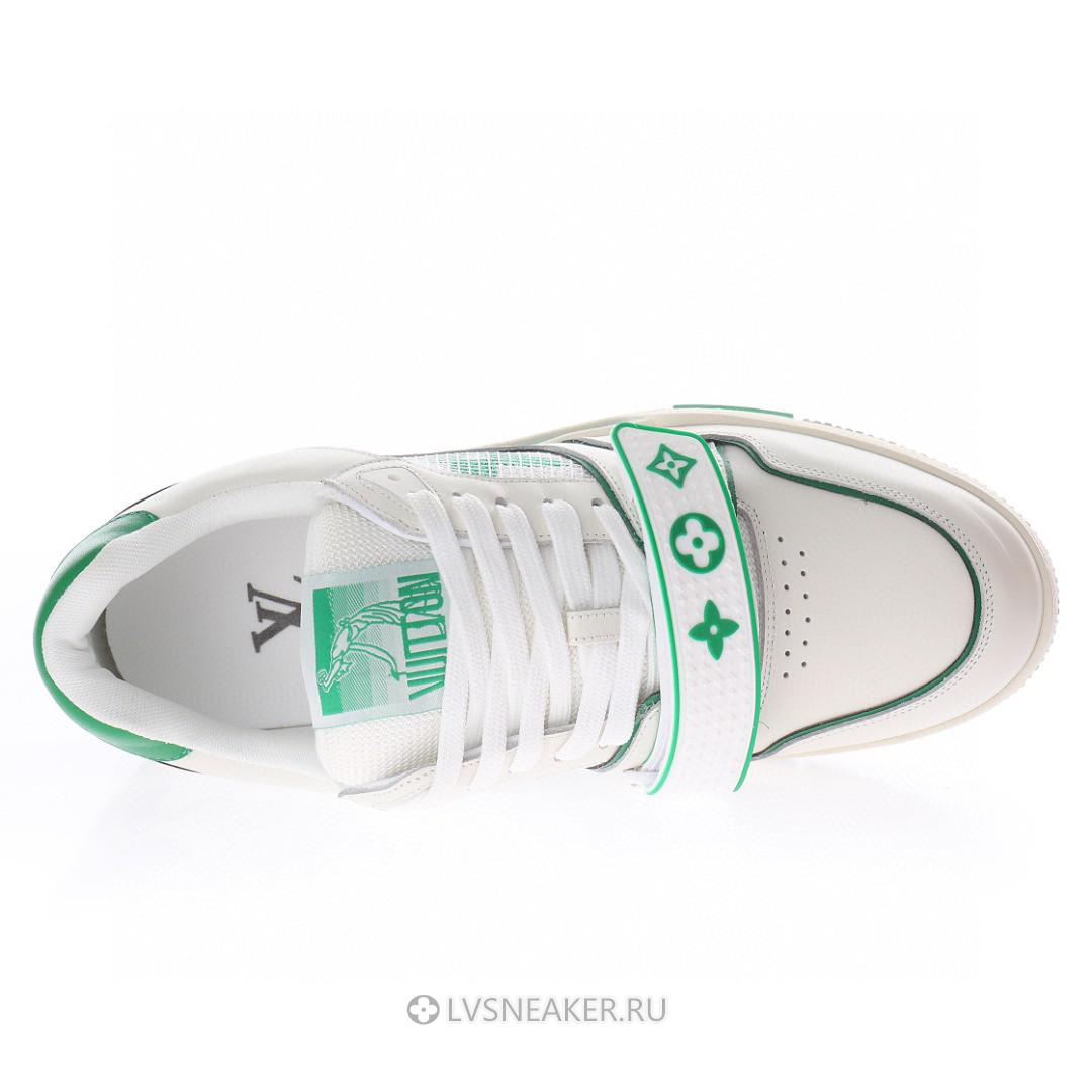 Louis Vuitton LV Trainers "White Green Mesh" 1A98V1 Sneakers