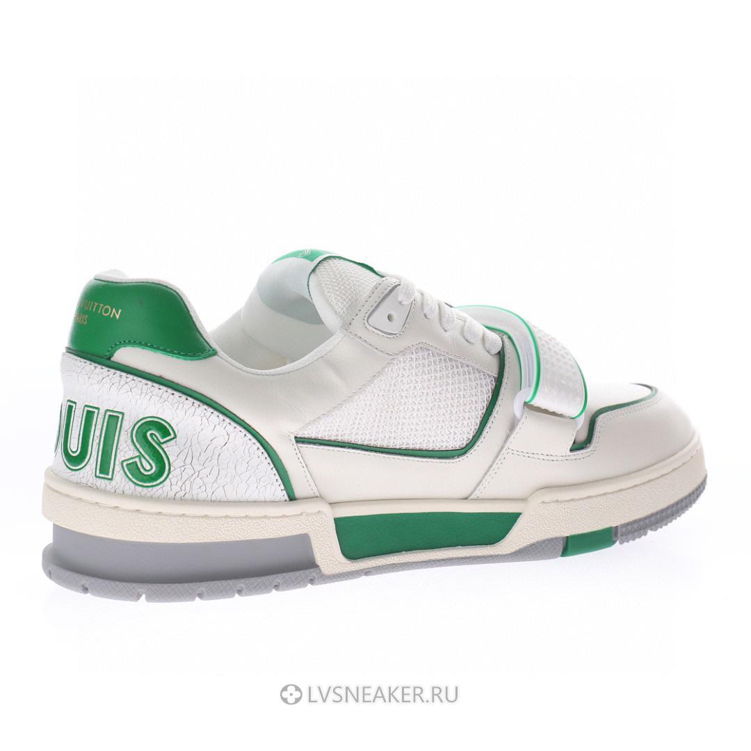 Louis Vuitton LV Trainers "White Green Mesh" 1A98V1 Sneakers