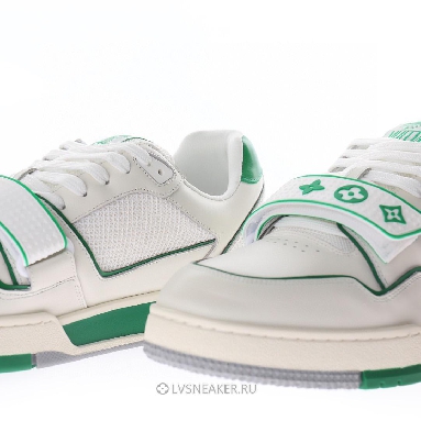 Louis Vuitton LV Trainers "White Green Mesh" 1A98V1 Sneakers