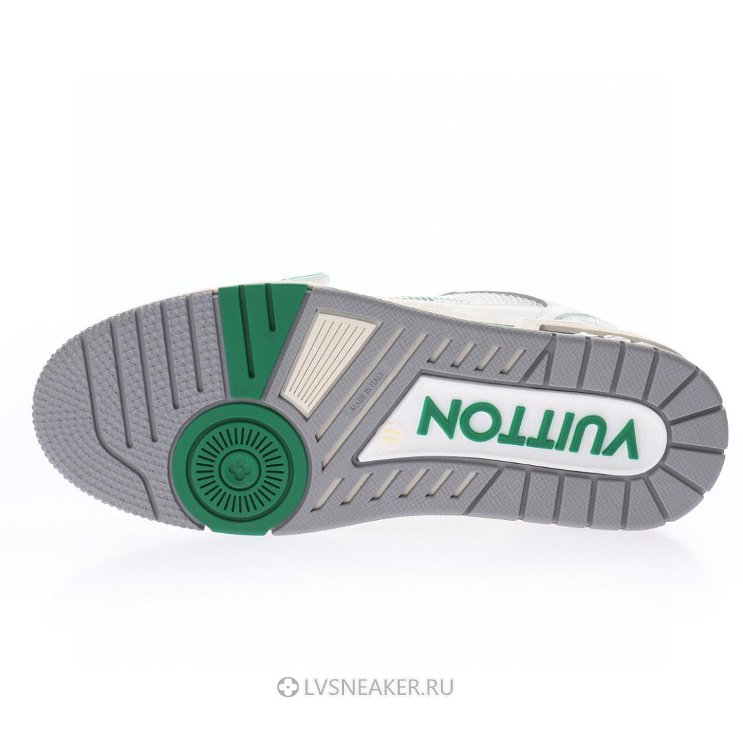 Louis Vuitton LV Trainers "White Green Mesh" 1A98V1 Sneakers