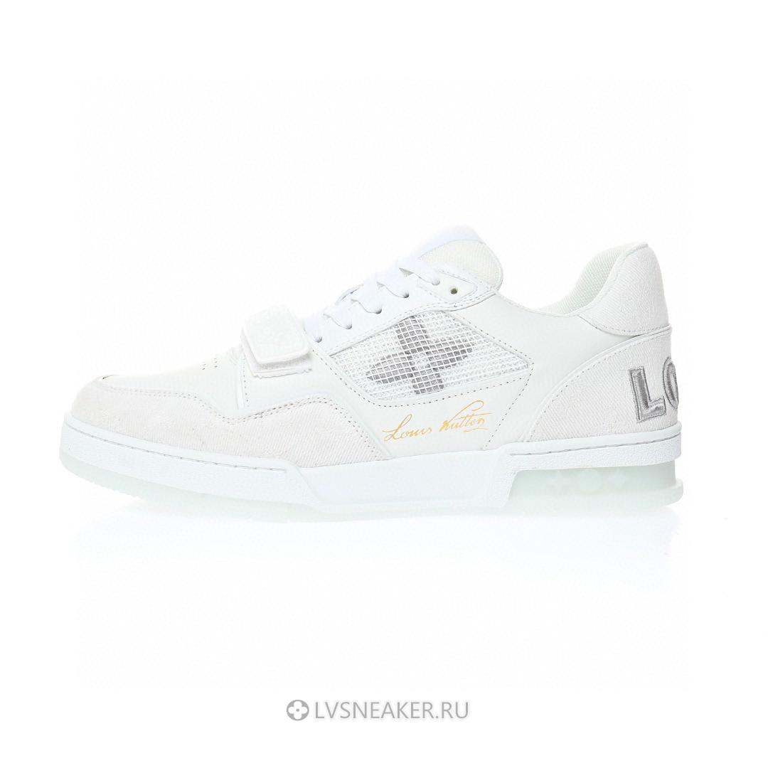 Louis Vuitton LV Trainers "White Monogram Denim" 1A9G50-2 Sneakers