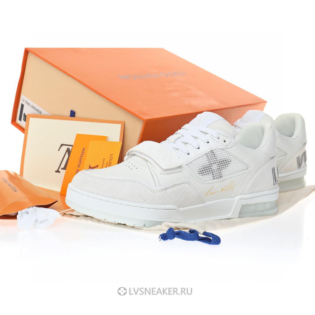 Louis Vuitton LV Trainers "White Monogram Denim" 1A9G50-2 Sneakers