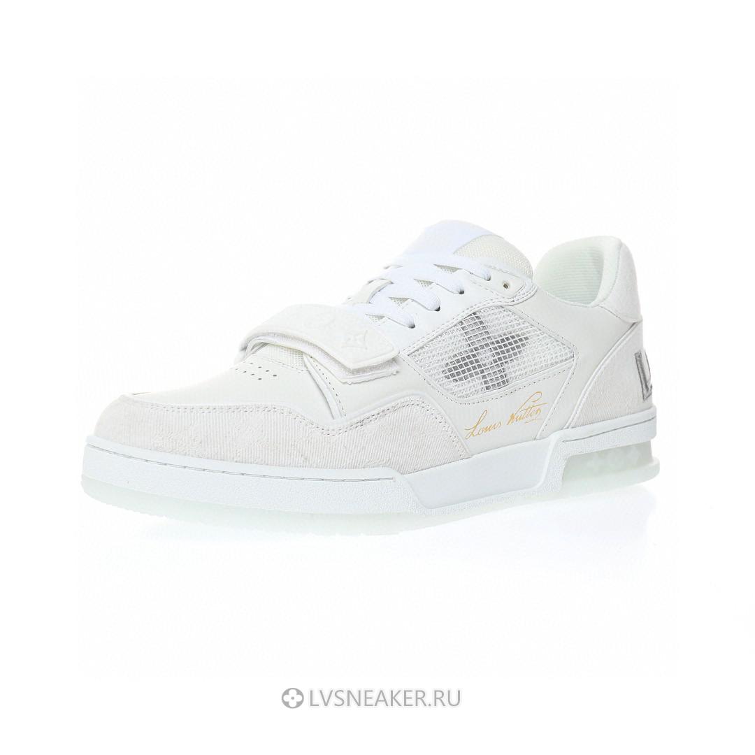 Louis Vuitton LV Trainers "White Monogram Denim" 1A9G50-2 Sneakers